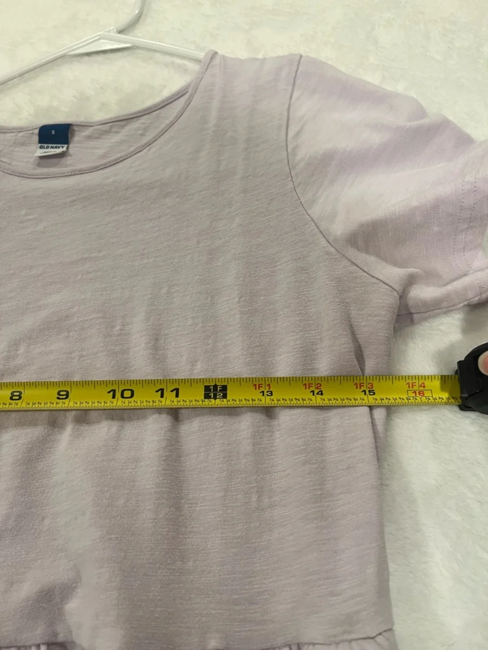 Old Navy Lavender Tiered Knit Midi Dress with Pockets - Small - Picture 4 of 5
